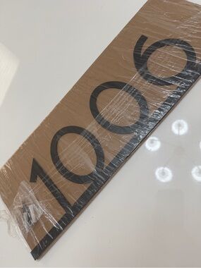 Modern Minimalist House Number Plaque - Black